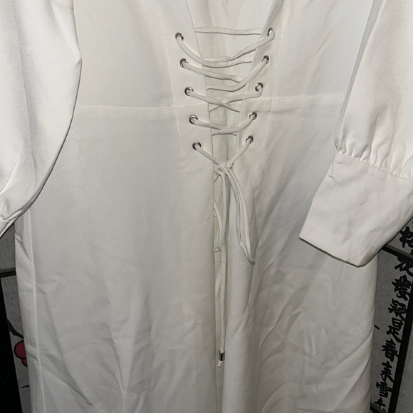 NWT White Eloquii Dress - Picture 5 of 15